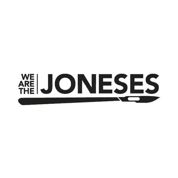 Logo for We Are the Joneses, the television show starring Dr. Michael Jones, founder of Lexington Plastic Surgeons.